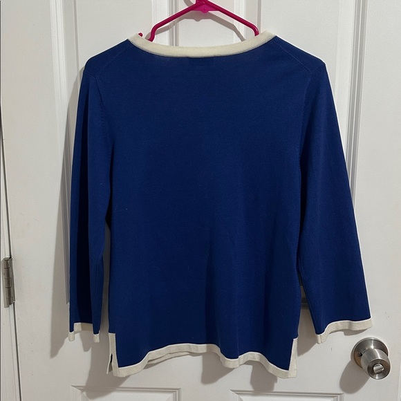 Vintage Pendleton Royal Blue Silk Blend Cardigan Sweater – Size Small - Picture 4 of 4